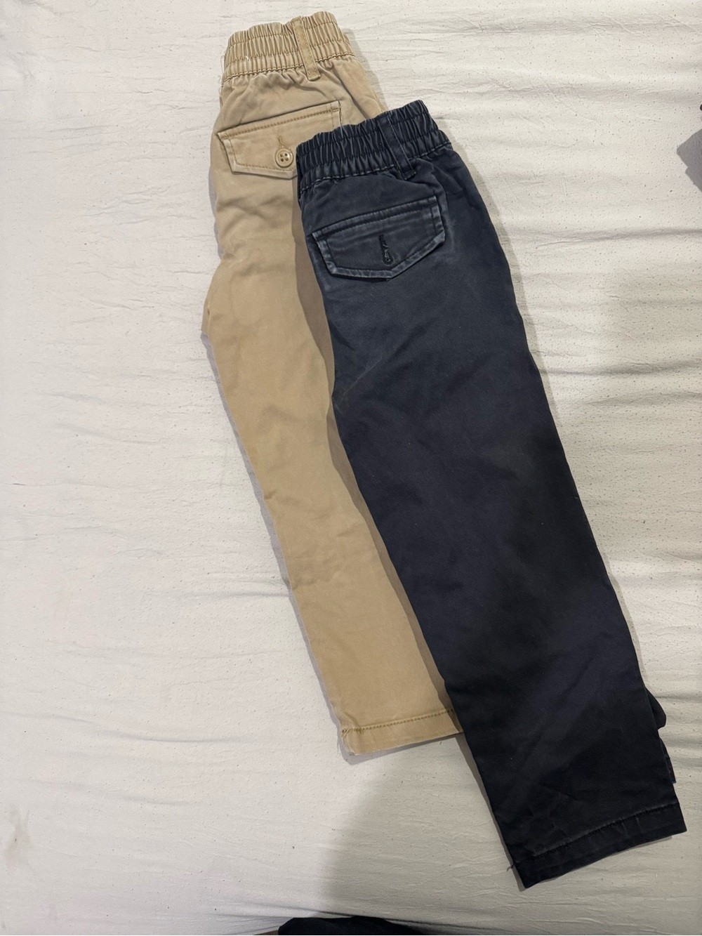 GAP Kids Elastic-Waist Chinos - Khaki & Black
